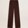 Pantalones de chándal marrones para mujer