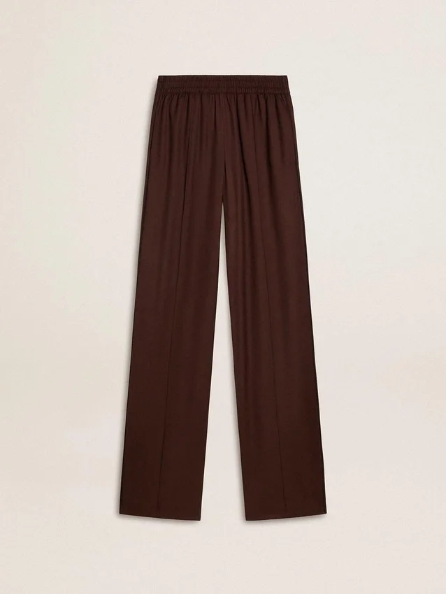Pantalones de chándal marrones para mujer