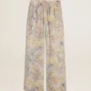 Pantalones de chándal multicolores para mujer con estampado floral