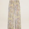 Pantalones de chándal multicolores para mujer con estampado floral