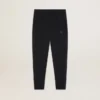 Pantalones de chándal negros para hombre con estrella en la parte delantera