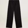 Pantalones de chándal para hombre de lana azul oscuro