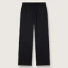 Pantalones de chándal para hombre de lana negra