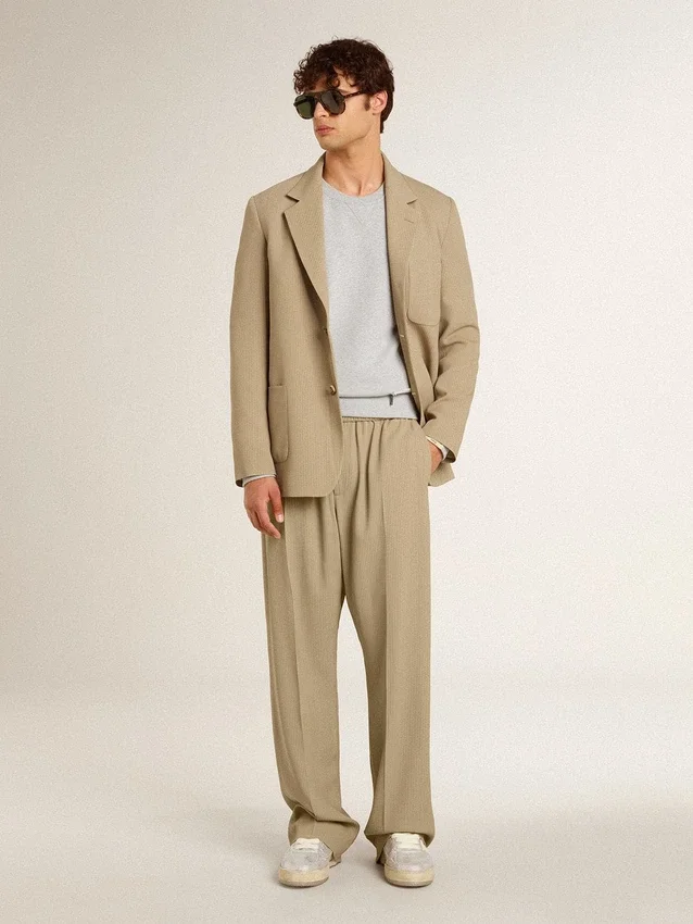 Pantalones de chándal para hombre en color travertino