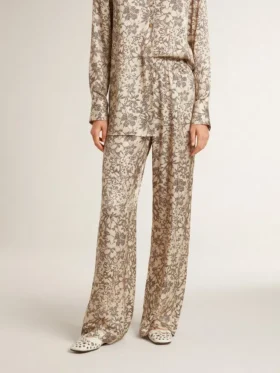 Pantalones de chándal para mujer con estampado floral