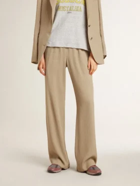 Pantalones de chándal para mujer en color travertino