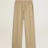 Pantalones de chándal para mujer en color travertino
