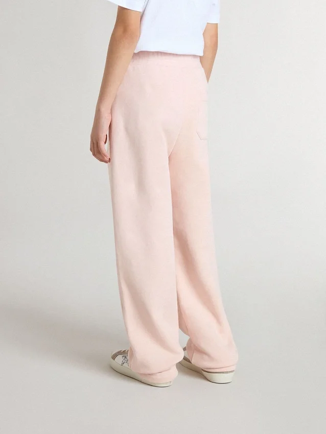 Pantalones de chándal rosas con estampado para niñas