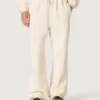 Pantalones de chándal unisex «Star» en felpa blanca vintage