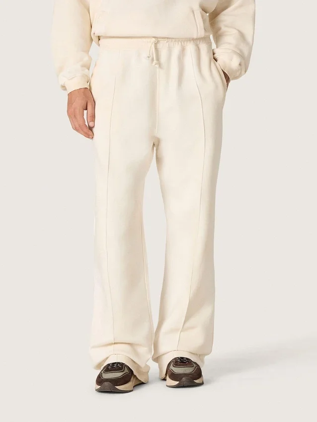 Pantalones de chándal unisex «Star» en felpa blanca vintage