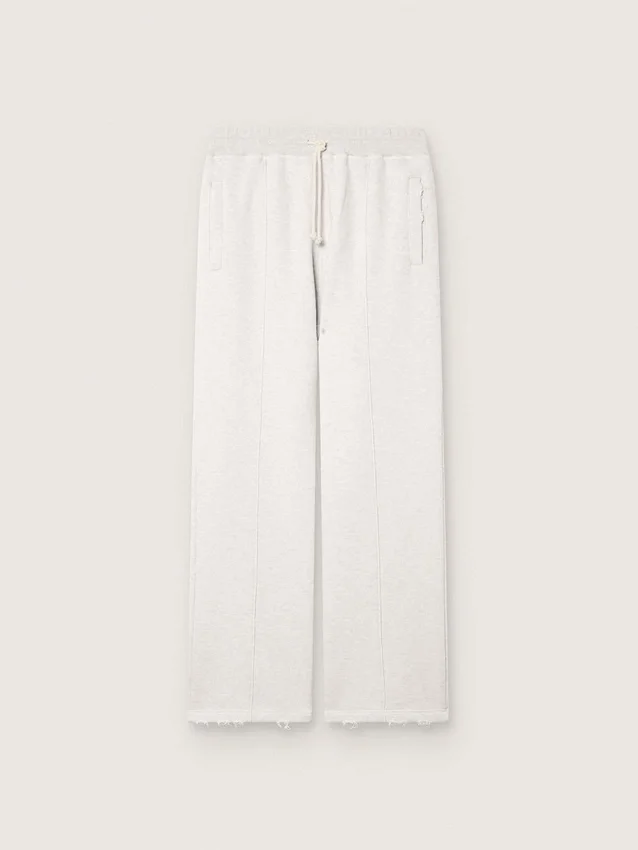 Pantalones de chándal unisex «Star» en felpa gris jaspeada
