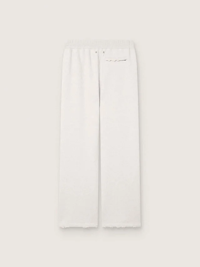 Pantalones de chándal unisex «Star» en felpa gris jaspeada