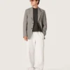Pantalones de chándal unisex «Star» en felpa gris jaspeada