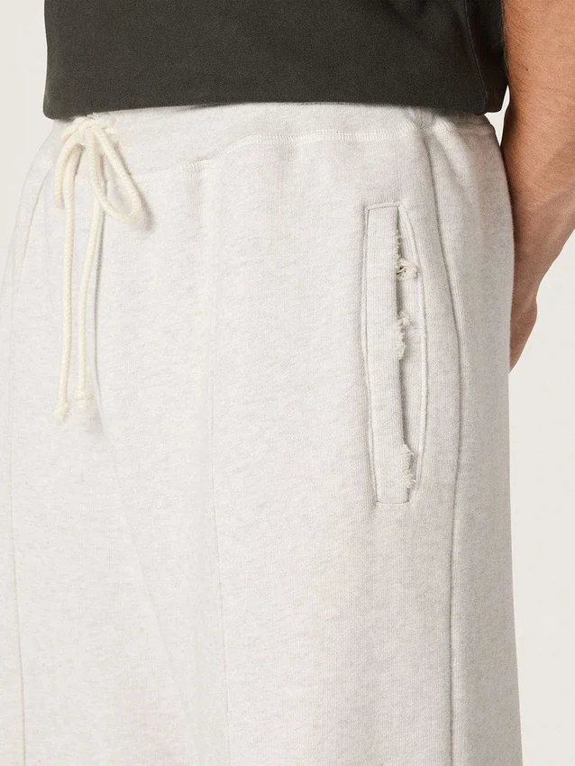 Pantalones de chándal unisex «Star» en felpa gris jaspeada