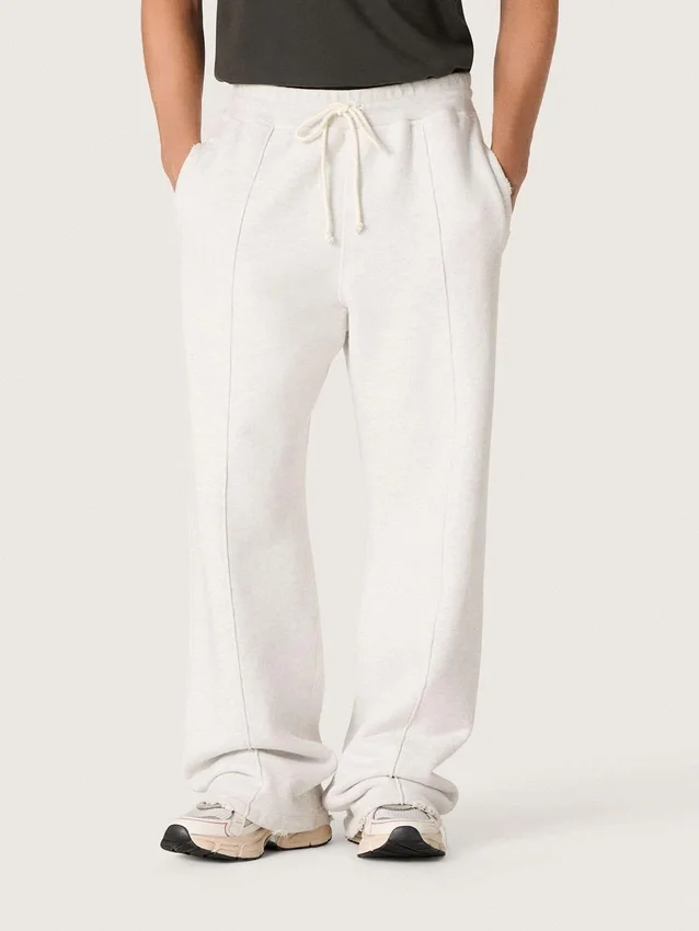 Pantalones de chándal unisex «Star» en felpa gris jaspeada