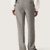Pantalones de corte entallado para hombre con estampado de cuadros Príncipe de Gales en gris