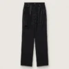 Pantalones de denim de algodón para mujer con adornos de cristales con efecto sombreado