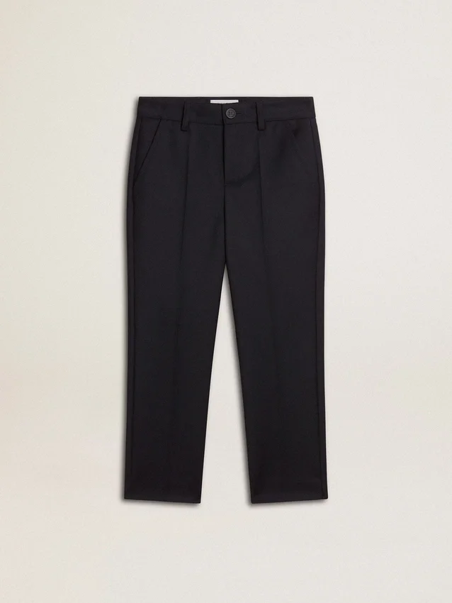 Pantalones de lana azul oscuro para niños