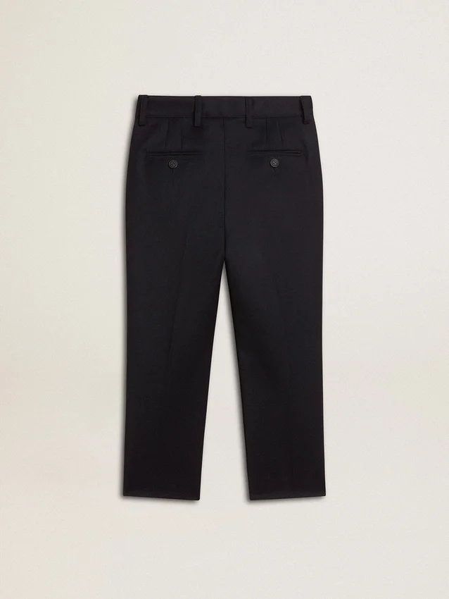 Pantalones de lana azul oscuro para niños