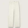 Pantalones de vaqueros blancos de mujer con abalorios y cristales