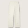 Pantalones de vaqueros blancos de mujer con abalorios y cristales