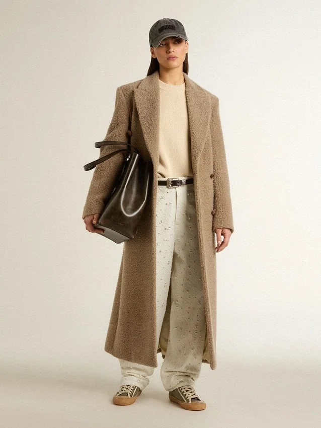 Pantalones de vaqueros blancos de mujer con abalorios y cristales