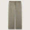 Pantalones unisex de denim gris con cordón y estrella