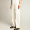Pantalones vaqueros de algodón de color blanco óptico para mujer