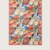 Pañuelo de algodón con estampado multicolor
