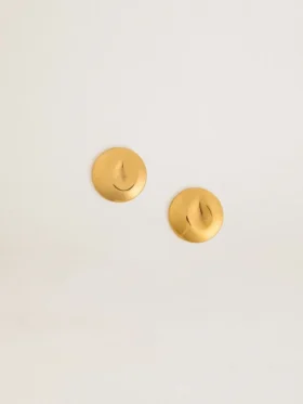 Pendientes circulares dorados