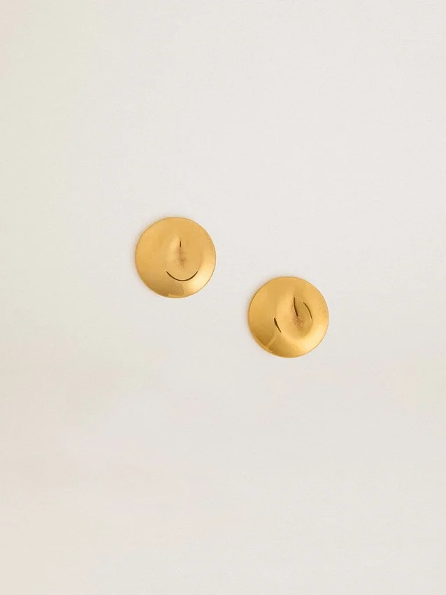Pendientes circulares dorados