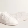 Purestar con estrella blanca de origen biológico y lengüeta trasera de piel verde mate