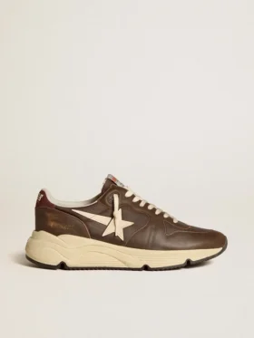 Running Sole de nailon y piel con estrella de TPU y lengüeta del talón de nubuck