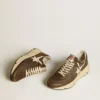 Running Sole de nailon y piel con estrella de TPU y lengüeta del talón de nubuck