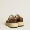 Running Sole de nailon y piel con estrella de TPU y lengüeta del talón de nubuck
