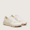 Running Sole para hombre con malla y napa blanca
