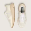 Running Sole para hombre con malla y napa blanca