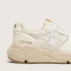 Running Sole para hombre con malla y napa blanca