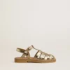 Sandalias Maxime Junior en piel dorada