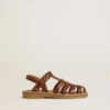 Sandalias Maxime Junior en piel marrón