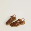 Sandalias Maxime Junior en piel marrón
