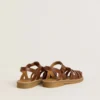 Sandalias Maxime Junior en piel marrón