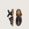 Sandalias Maxime para niños en piel azul marino