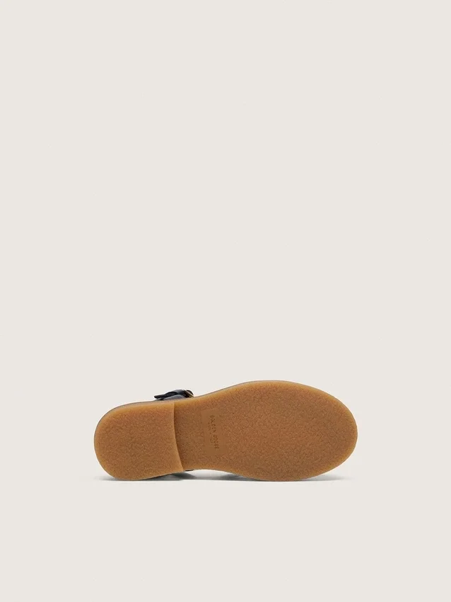 Sandalias Maxime para niños en piel azul marino