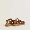 Sandalias Maxime Young de piel marrón