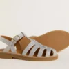 Sandalias Maxime Young en microbrillo plateado