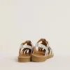 Sandalias Maxime Young en microbrillo plateado