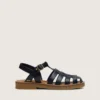 Sandalias Young Maxime de piel azul marino