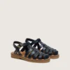 Sandalias Young Maxime de piel azul marino