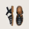 Sandalias Young Maxime de piel azul marino